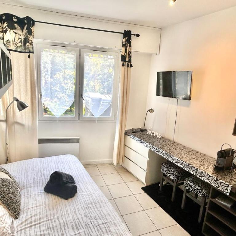 Studio cosy vue imprenable Parc Floral des Thermes Aix-Les-Bains - Apartment mit 1 Schlafzimmer - 14