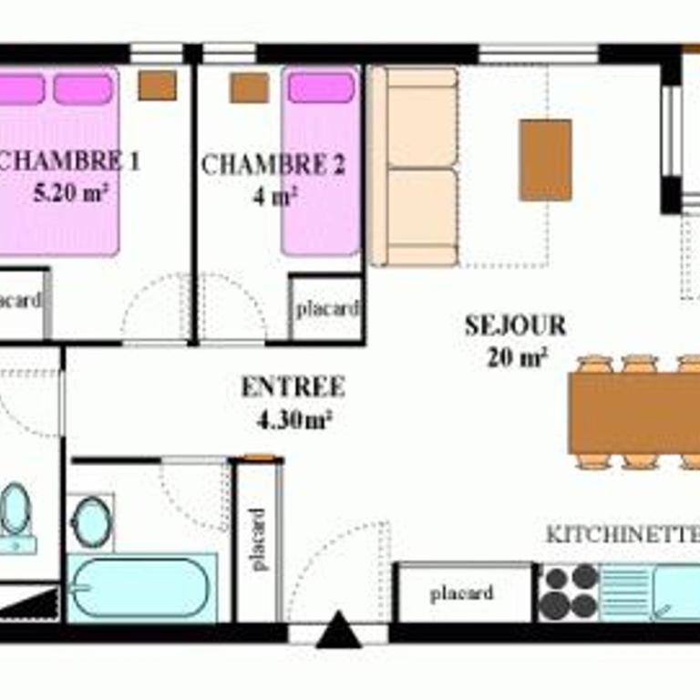 Appartement confortable 6 pers avec terrasse à Aussois - Appartement 2 Chambres - 5