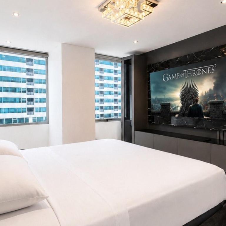 Departamento con habitaciones cerca de centro comercial, aeropuerto - Apartamento de 2 dormitorios con vistas a la ciudad - 9