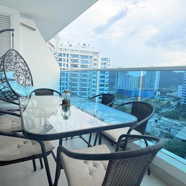 HOSTARA RESERVA DEL MAR, Salida al Mar, 6 Piscinas, Santa Marta - Studio Apartment with Sea View - 13