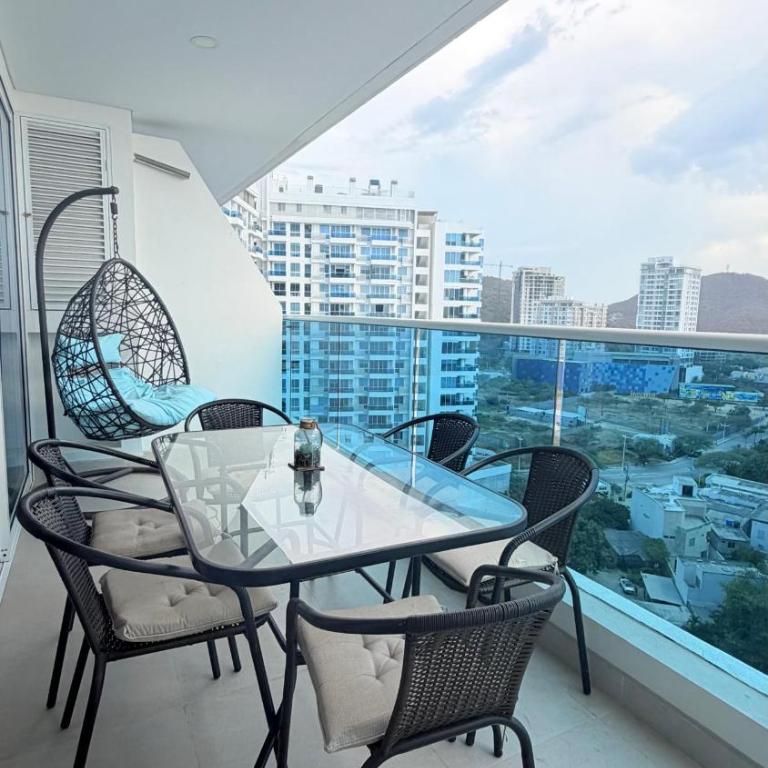 HOSTARA RESERVA DEL MAR, Salida al Mar, 6 Piscinas, Santa Marta - Studio Apartment with Sea View - 23