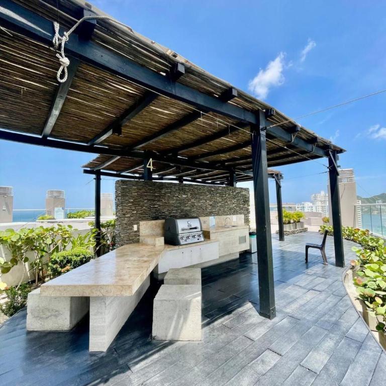 HOSTARA RESERVA DEL MAR, Salida al Mar, 6 Piscinas, Santa Marta - Studio Apartment with Sea View - 49