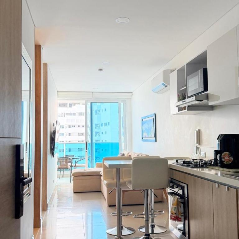 HOSTARA RESERVA DEL MAR, Salida al Mar, 6 Piscinas, Santa Marta - Studio Apartment with Sea View - 60