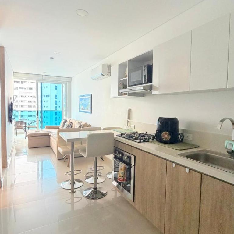 HOSTARA RESERVA DEL MAR, Salida al Mar, 6 Piscinas, Santa Marta - Studio Apartment with Sea View - 68