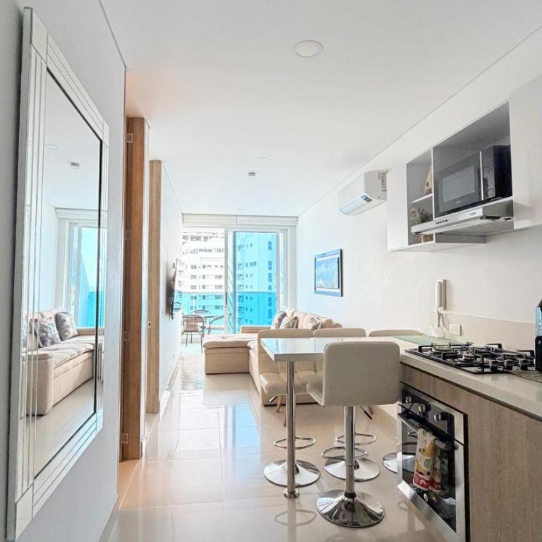 HOSTARA RESERVA DEL MAR, Salida al Mar, 6 Piscinas, Santa Marta - Studio Apartment with Sea View - 73