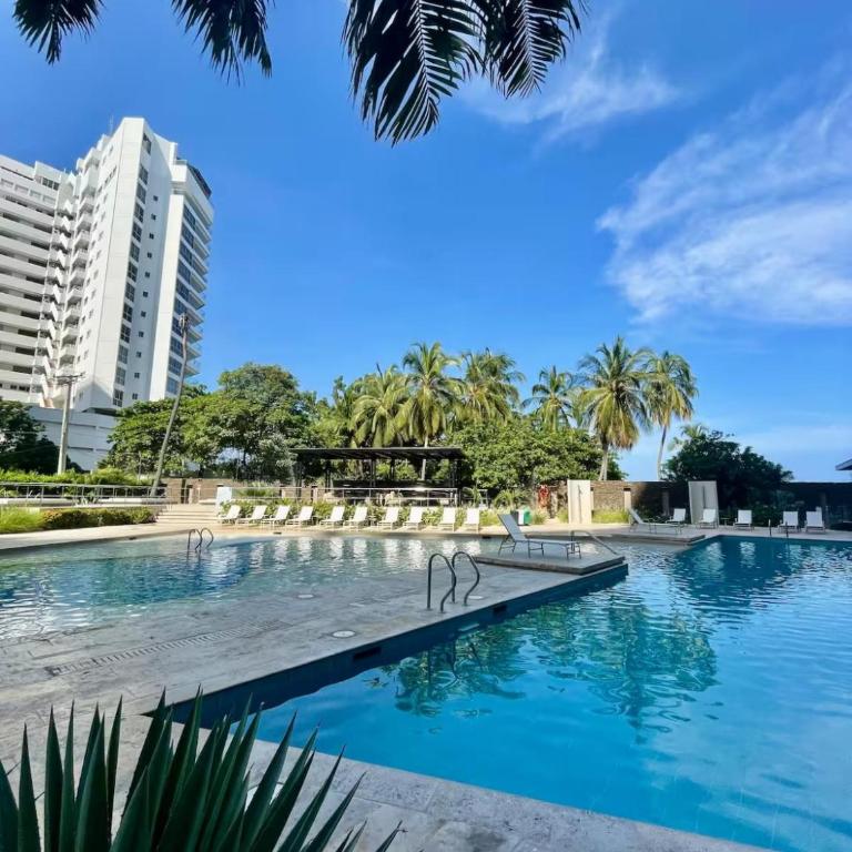 HOSTARA RESERVA DEL MAR, Salida al Mar, 6 Piscinas, Santa Marta - Studio Apartment with Sea View - 83