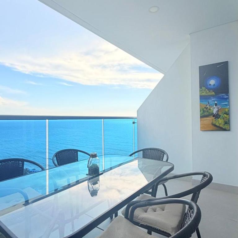 HOSTARA RESERVA DEL MAR, Salida al Mar, 6 Piscinas, Santa Marta - Studio Apartment with Sea View - 95