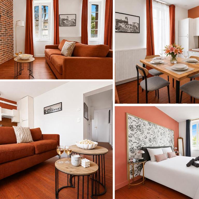 L'Écrin Terracotta - T3 Rénové Centre Albi Toulouse - Appartement 3 Chambres - 1