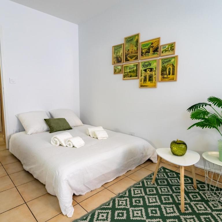 Proche Gare, Parking privé, Wifi, Rénové, Ventilateur, Centre ville - Appartement 1 Chambre - 20
