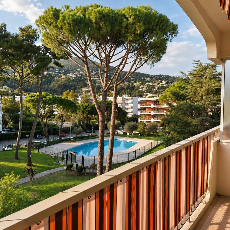 Studio with Terrace - 3 Swimming Pools - Close to the Beaches and Cannes Private Gated Park - Holiday Apartment Vacation Rental Seasonal Rental - Studio - 1