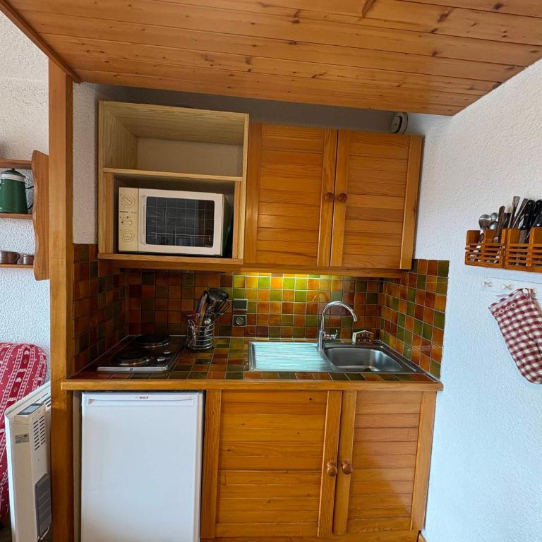 Studio cabine ensoleillé pour 4 personnes, vue sur pistes - FR-1-293-166 - Studio - 10