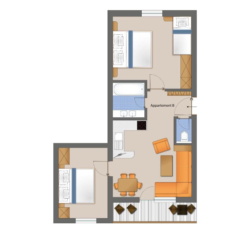 An der Via Claudia Augusta - Appartement 2 Chambres avec Balcon - 15