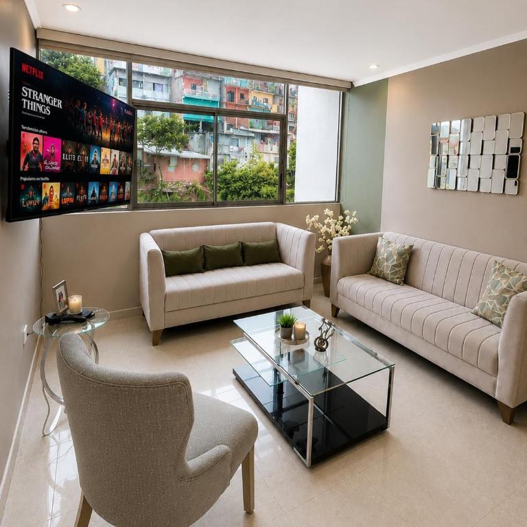 Suite Premium con Piscina en Puerto Santa Ana RF1-808 - Apartamento de 1 dormitorio con vistas a la ciudad - 12