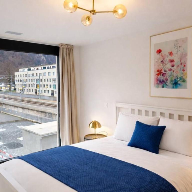Jungfrau View Luxury Apartment at Interlaken West Station with Terrace and AC - Apartment - 6