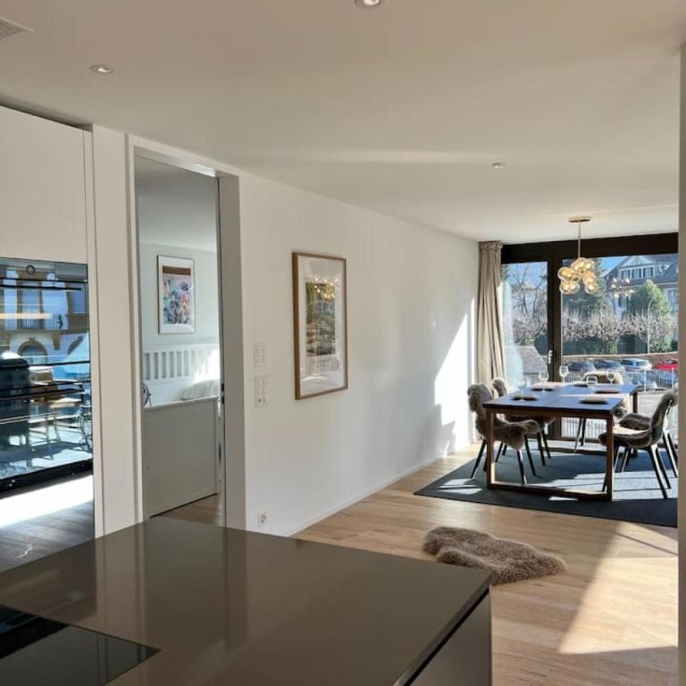 Jungfrau View Luxury Apartment at Interlaken West Station with Terrace and AC - Apartment - 35