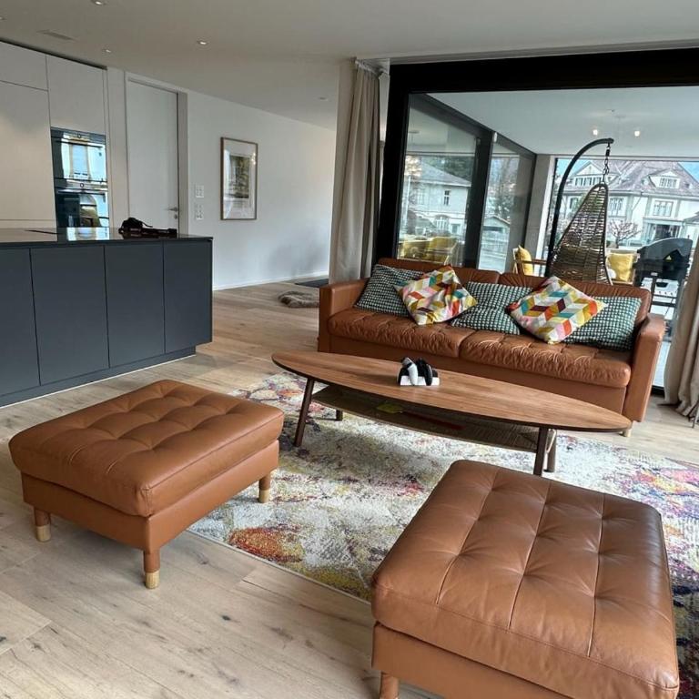 Jungfrau View Luxury Apartment at Interlaken West Station with Terrace and AC - Apartment - 49