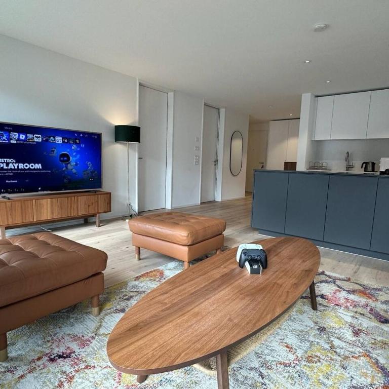 Jungfrau View Luxury Apartment at Interlaken West Station with Terrace and AC - Apartment - 50