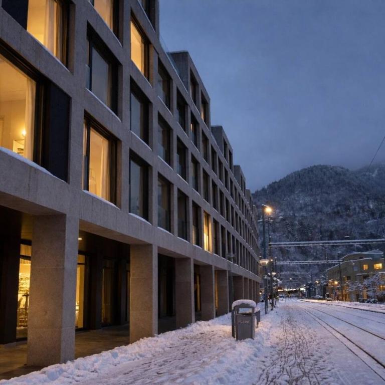 Jungfrau View Luxury Apartment at Interlaken West Station with Terrace and AC - Apartment - 56