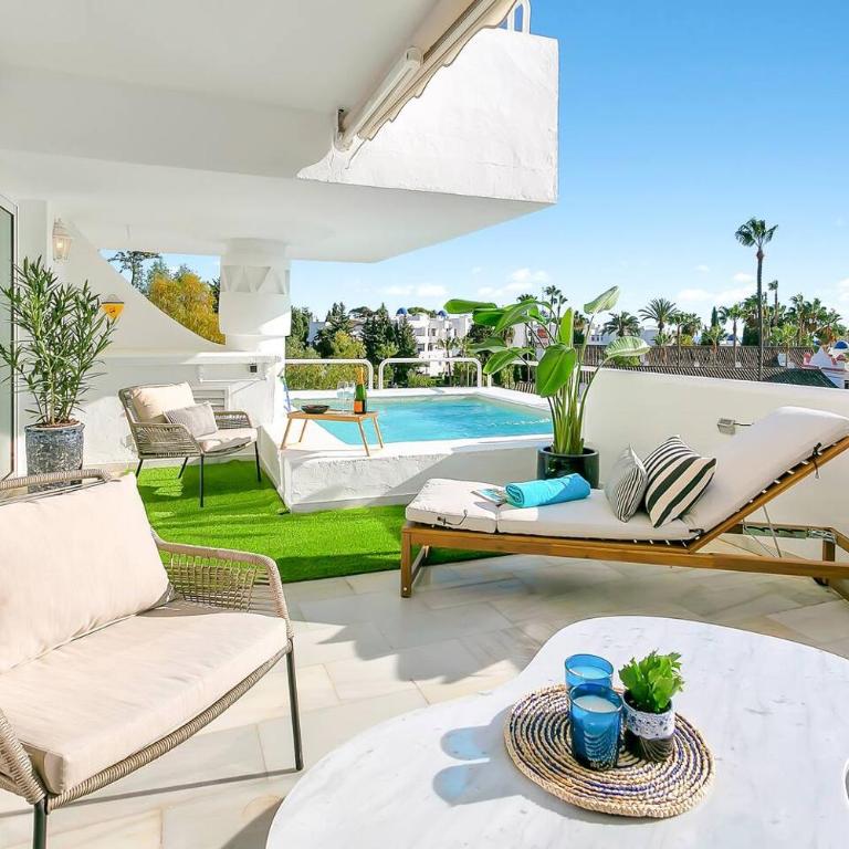 Modern Sea View Apt with Splash Pool in Calahonda - Chambre Simple - 2