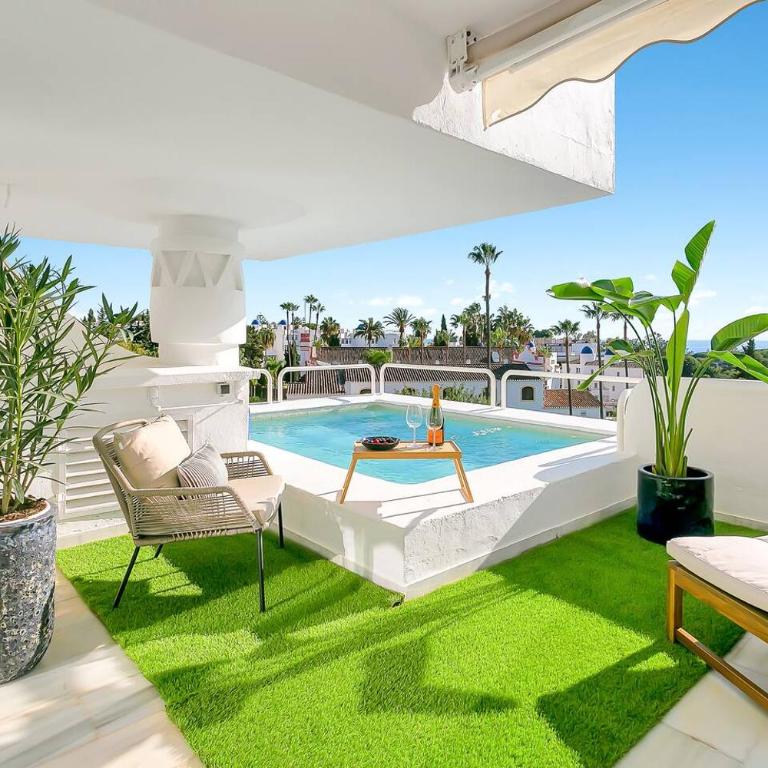 Modern Sea View Apt with Splash Pool in Calahonda - Chambre Simple - 1