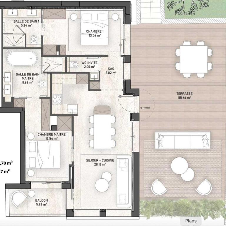 Exceptional Apartment with Terrace & Sea View - Appartement 2 Chambres - 12