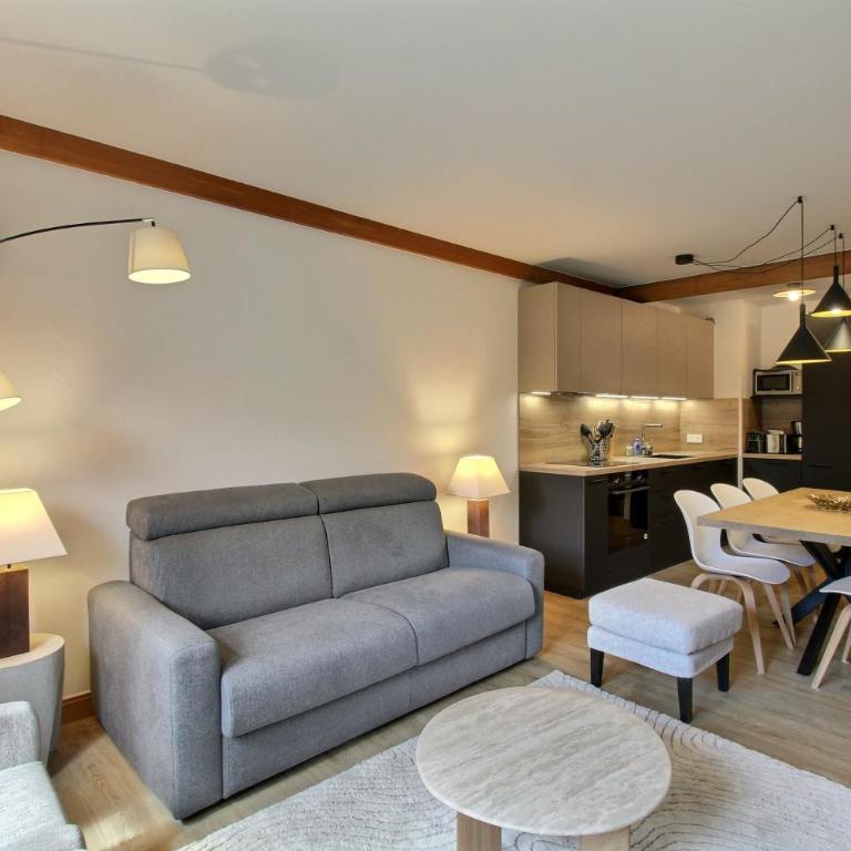 Arc 1950, Appartement 2 chambres 7 pers, Vue Montagne, Sauna, Hammam, Jacuzzi, Piscine chauffée - Two-Bedroom Apartment with Mountain View - 10