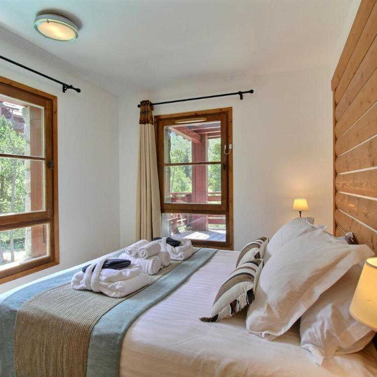 Arc 1950, Appartement 2 chambres 7 pers, Vue Montagne, Sauna, Hammam, Jacuzzi, Piscine chauffée - Two-Bedroom Apartment with Mountain View - 13