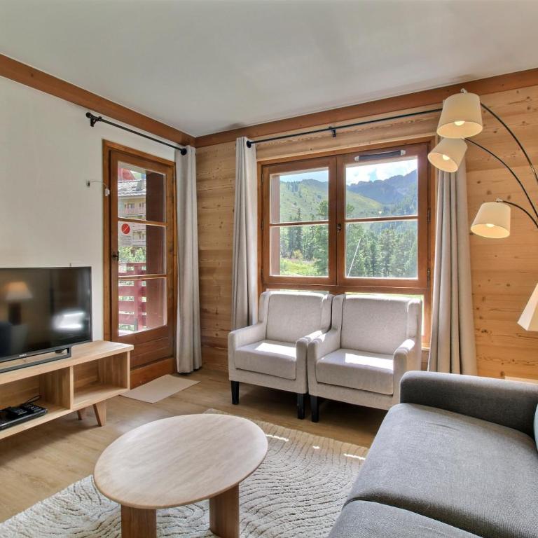 Arc 1950, Appartement 2 chambres 7 pers, Vue Montagne, Sauna, Hammam, Jacuzzi, Piscine chauffée - Two-Bedroom Apartment with Mountain View - 8