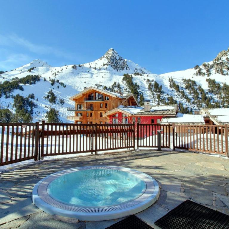 Arc 1950, Appartement 2 chambres 7 pers, Vue Montagne, Sauna, Hammam, Jacuzzi, Piscine chauffée - Two-Bedroom Apartment with Mountain View - 22