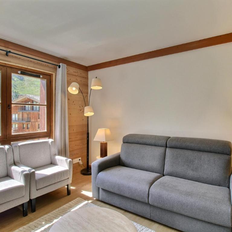 Arc 1950, Appartement 2 chambres 7 pers, Vue Montagne, Sauna, Hammam, Jacuzzi, Piscine chauffée - Two-Bedroom Apartment with Mountain View - 5