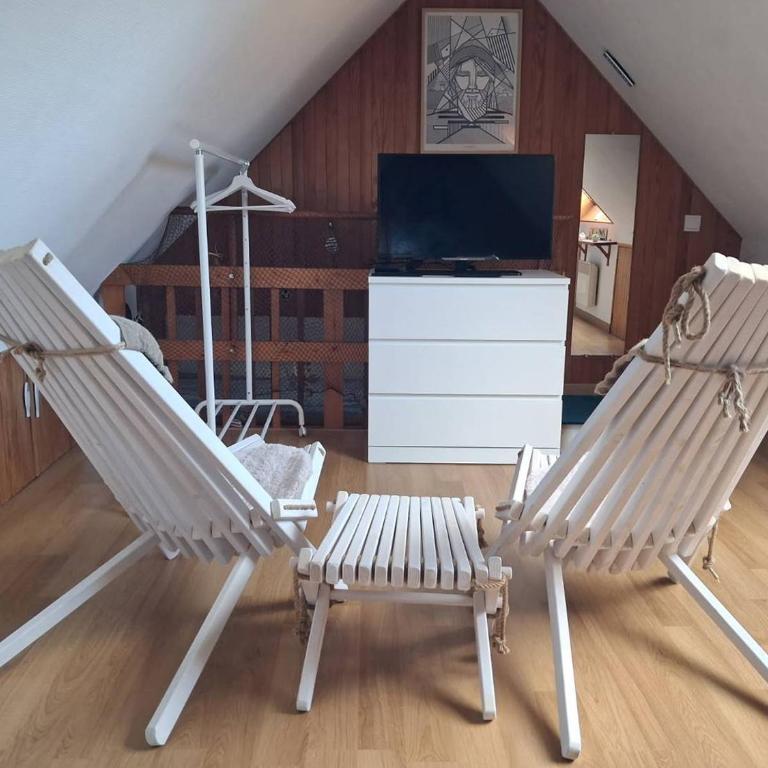Maison avec WIFI, jardin à Ploumanac'h PERROS-GUIREC - Réf 319 - Casa con 1 Camera da Letto - 10