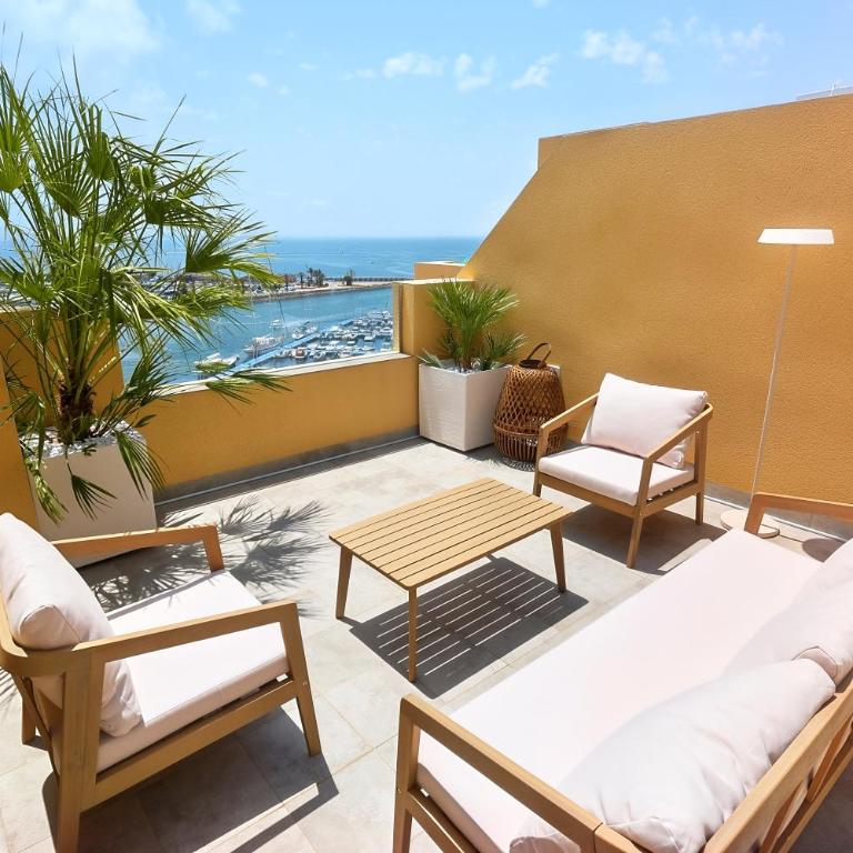 VistaPuertoAtico Penthouse between two seas - Appartement 2 Chambres avec Terrasse et Vue sur la Mer - 1