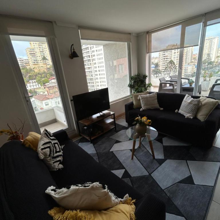 La mejor terraza en el centro de Viña del Mar, cerca de todo - Apartamento de 1 dormitorio - 7