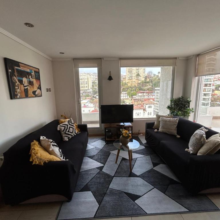 La mejor terraza en el centro de Viña del Mar, cerca de todo - Apartamento de 1 dormitorio - 6