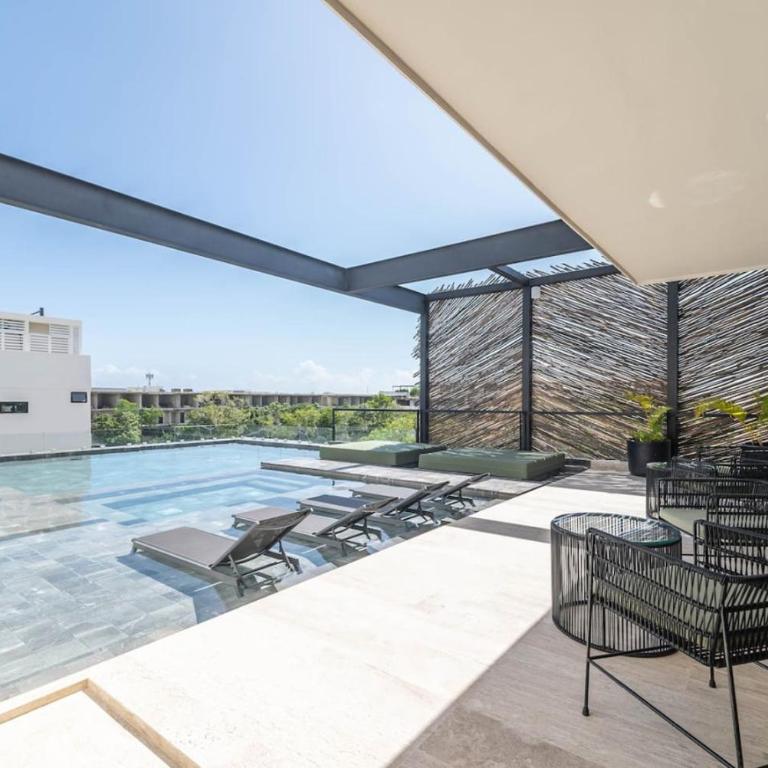 Lux 1BR with Rooftop Pool, Spa, Gym, Kids Playroom - Apartamento - 9
