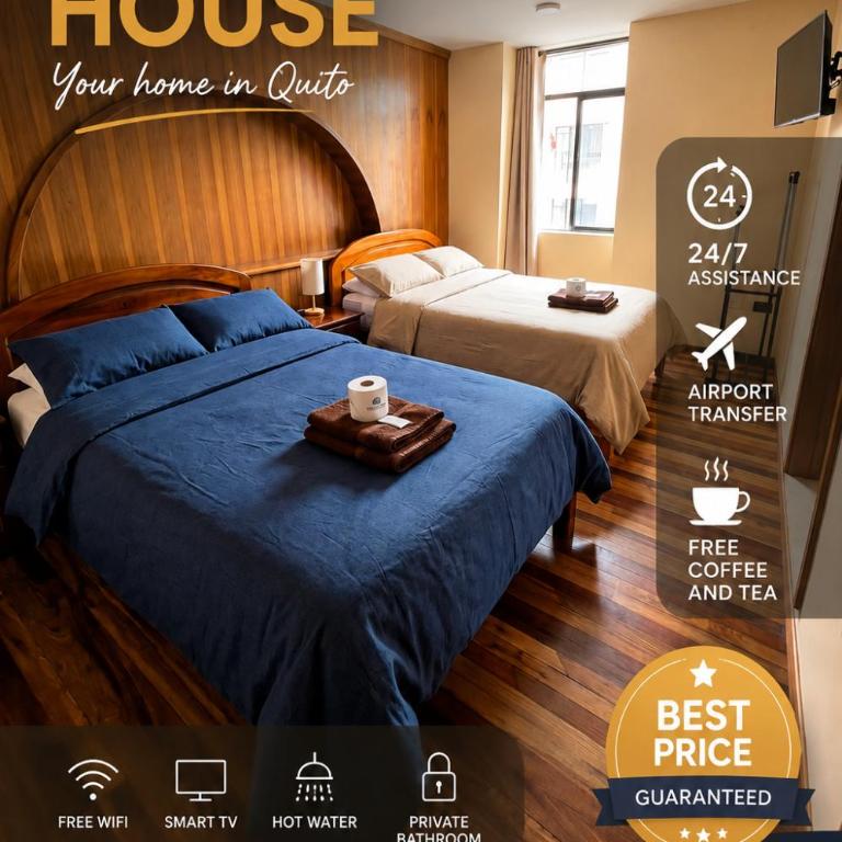 Travel Hotel Quito - Twin Room with Private Bathroom - 1