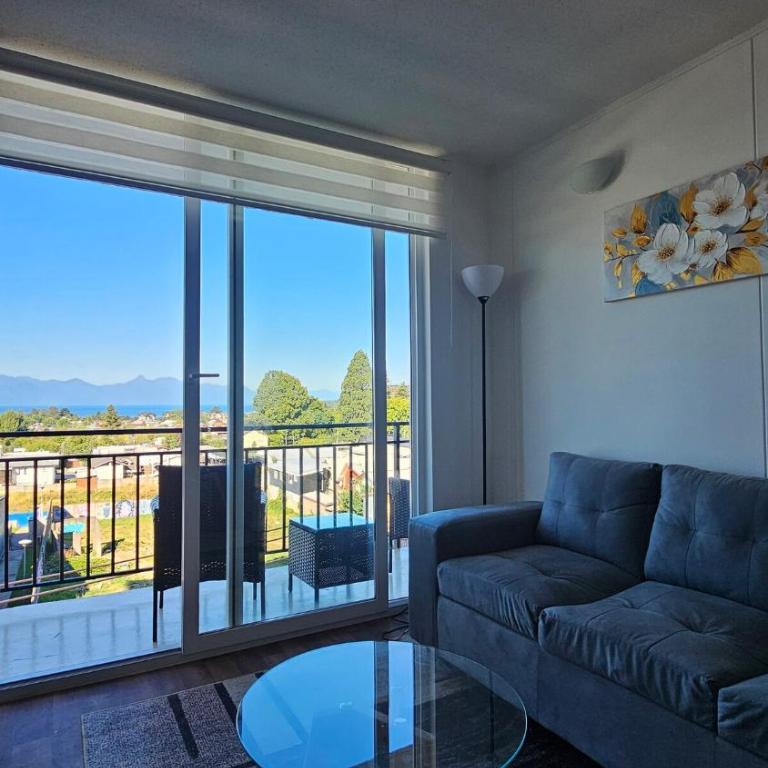 Departamento nuevo con vistas al Lago y al Volcán Villarrica - Apartamento de 3 dormitorios - 1