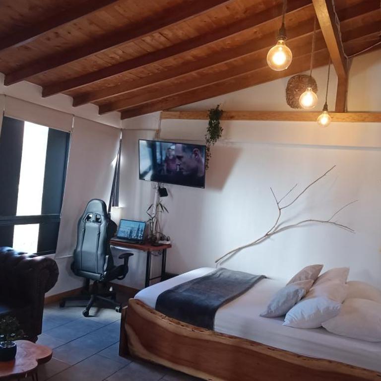 Cabañas lobo blanco - Laureles Medellín - Studio Apartment with Balcony - 23