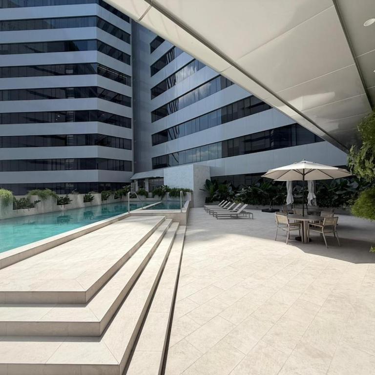 Suite Millennium de lujo balcón piscina y parqueo MILL-603 - Apartamento de 1 dormitorio con vistas a la ciudad - 11