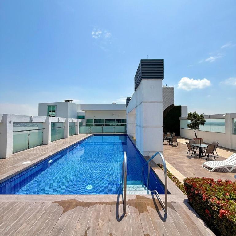 Elegante oficina suite vista al cerro y piscina RF1-1308 - One-Bedroom Apartment - 5