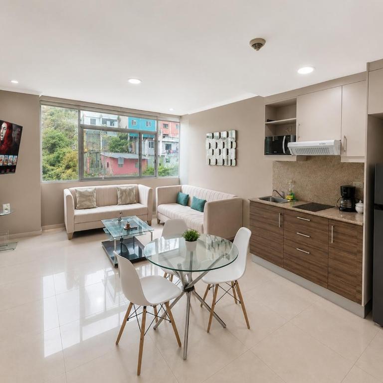 Suite Premium con Piscina en Puerto Santa Ana RF1-808 - One-Bedroom Apartment with View - 3