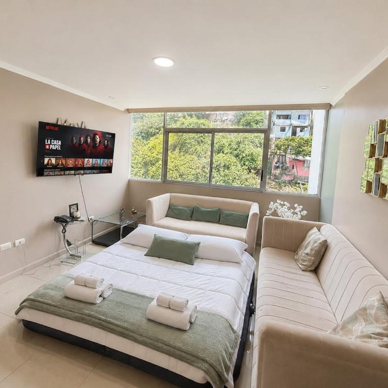 Suite Premium con Piscina en Puerto Santa Ana RF1-808 - One-Bedroom Apartment with View - 14