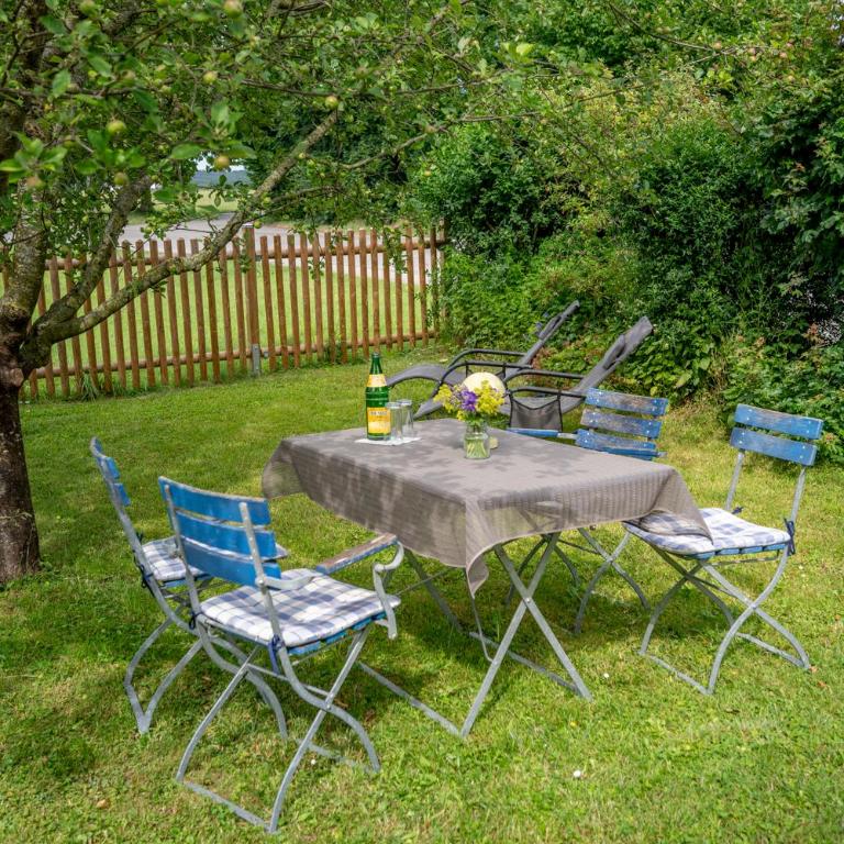 Ferienwohnungen Allgäublick am Radweg mit Fahrradgarage und Garten - Apartment mit 1 Schlafzimmer und Gartenblick - 3