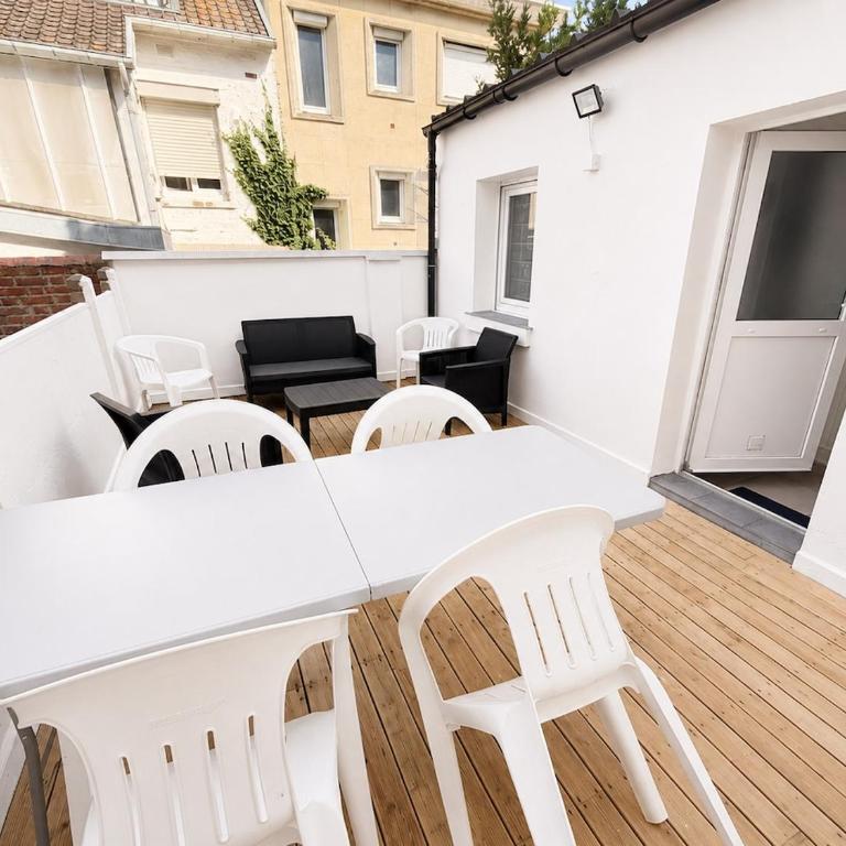 Michel - RDC avec Terrasse pour 4 personnes à deux pas de la Plage - Apartment mit 1 Schlafzimmer und Terrasse - 1