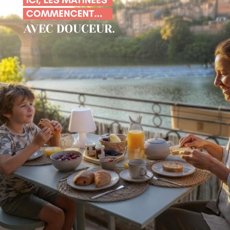 Le Pont Vieux Albi - Premium vue panoramique - Appartement 1 Chambre avec Balcon et Vue sur la Ville - 20