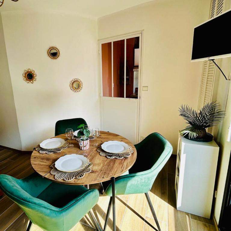 L'Escale Rémoise - Cathédrale et parking privé 1m90 - Apartment mit 1 Schlafzimmer - 9