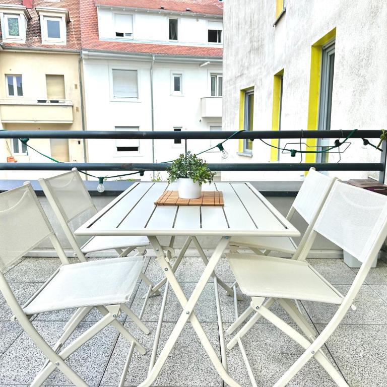 Charmant 2 pièces avec terrasse & tram à 5 min - Appartement 1 Chambre - 12
