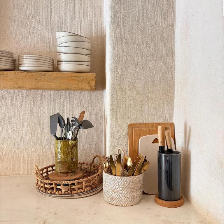 A 10 pasos de la playa I Apartamento boho-chic - Two-Bedroom Apartment - 14