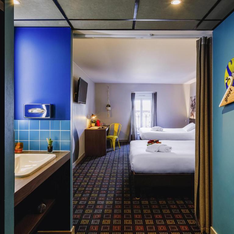 Greet Hotel Lyon Confluence - Chambre Familiale « Pop » pour 4 personnes - 4