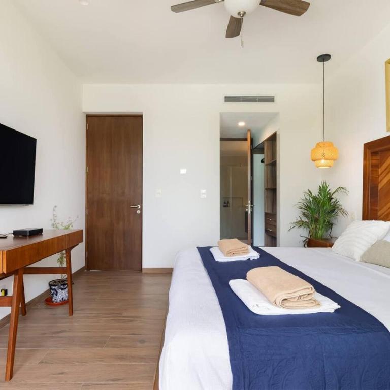 Stylish Apt with Private Balcony, Pool and Gym - Apartamento - 40